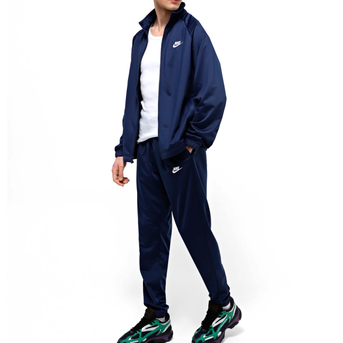 NIKE CLUB POLY-KNIT TRACKSUIT BLUE