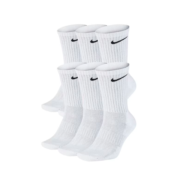 Шкарпетки NIKE EVERYDAY CUSHION 6PPK CREW SOCKS WHITE